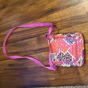 Vera Bradley Quilted Floral Peasant Prairie Hipster Crossbody Bag